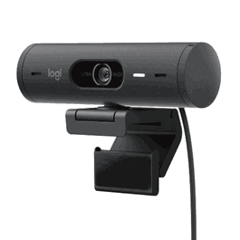 Logitech Webcam Brio 500 960-001422 Noire - Caméra PC avec USB, autofocus et micro