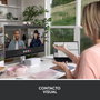 Logitech Brio 500 Webcam Full HD 1080p 4MP USB-C avec HDR, Mic Stéréo, Zoom 4x, Rose
