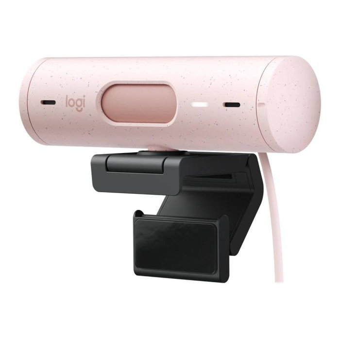Logitech 960-001421 Brio 500 Webcam avec micro USB pour visioconférence en couleur rose