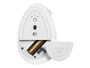 Logitech Lift Souris Verticale Ergonomique Sans Fil Bluetooth pour Mac - Blanc, 4000 DPI