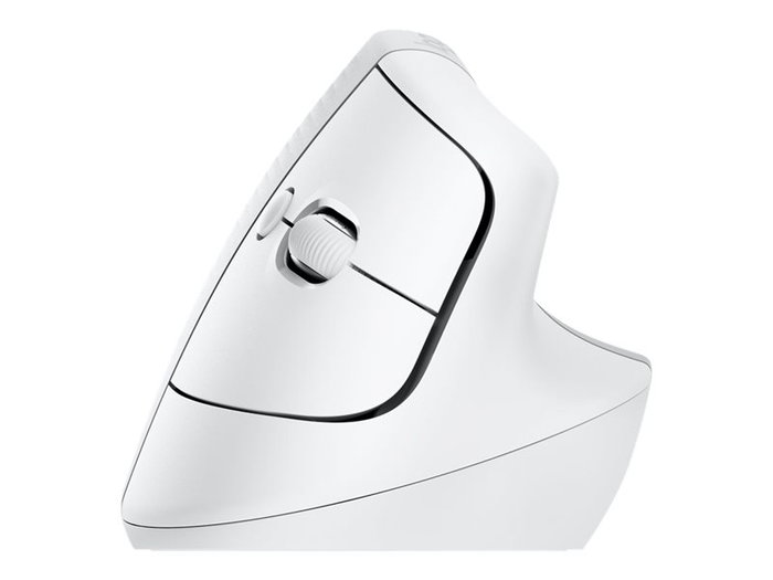 Logitech Lift Souris Verticale Ergonomique Sans Fil Bluetooth pour Mac - Blanc, 4000 DPI