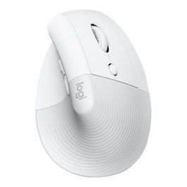 Logitech Lift Souris Verticale Ergonomique Sans Fil Bluetooth pour Mac - Blanc, 4000 DPI
