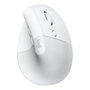 Logitech Lift Souris Verticale Ergonomique Sans Fil Bluetooth pour Mac - Blanc, 4000 DPI