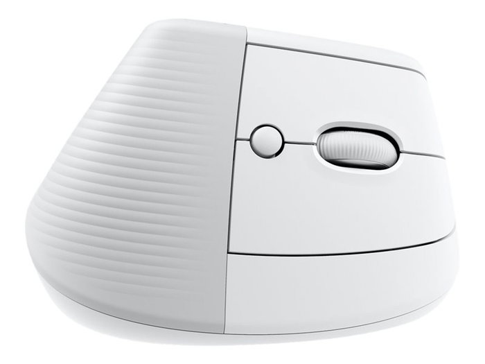 Logitech Lift Souris Verticale Ergonomique Sans Fil Bluetooth pour Mac - Blanc, 4000 DPI