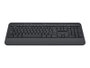 Logitech Signature K650 Wireless Inalambrico Clavier Bluetooth 5.1 QWERTY Espagnol avec Repose-Poignets et Pavé Numérique - Graphite