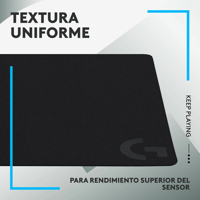 Logitech G240 Tapis de souris gaming en tissu noir