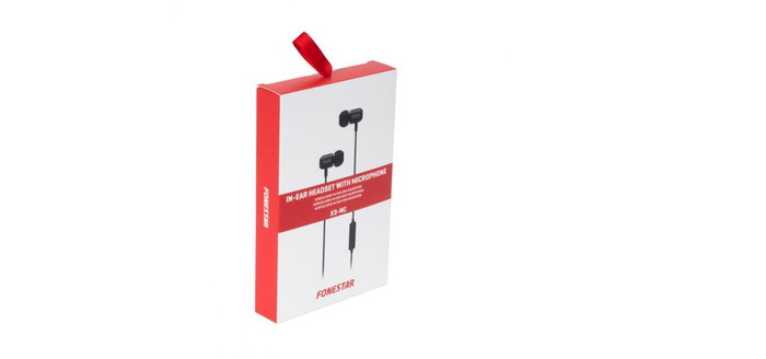 Fonestar sistem x3 Auriculares intrauditivos USB Type C, Negro