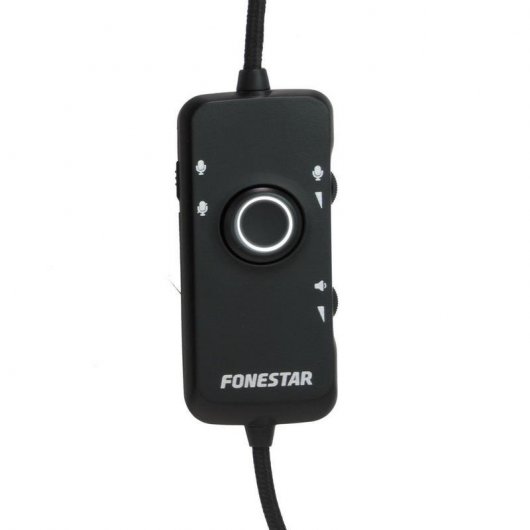 Fonestar WIN-U Casque Gaming avec Micro Abattable et Rétroéclairage LED, USB, Compatible PC/MAC/PS4/Xbox One/Switch