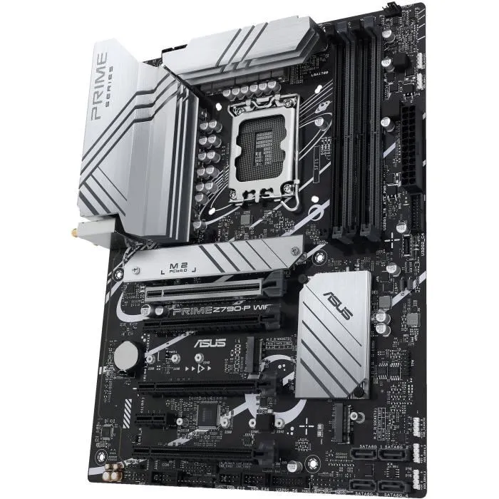 ASUS Carte mère PRIME Z790-P WiFi Intel Z790 Socket LGA 1700 ATX, Wi-Fi 6, 2.5 GbE, DDR5 128 Go, support M.2 et SATA, RAID