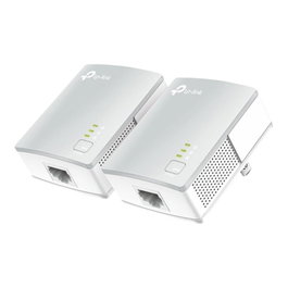 TP-Link Kit CPL AV600 TL-PA4010 - Adaptateur Powerline Gigabit avec Prise Intégrée (Lot de 2)