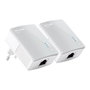 TP-Link Kit CPL AV600 TL-PA4010 - Adaptateur Powerline Gigabit avec Prise Intégrée (Lot de 2)