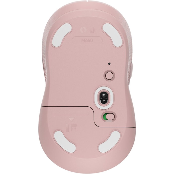 Logitech Signature M650 Souris Sans Fil Taille Médium Rose