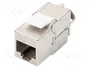 DIGITUS Module RJ45 Keystone Cat 6a Argent