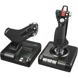 Logitech G X52 Pro Flight Control Panel - Joystick pour simulateur de vol PC - Filaire - Noir