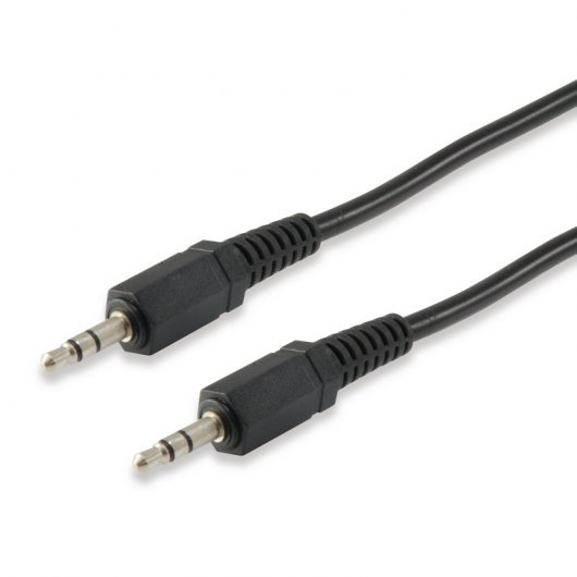 Equip Câble Audio Mini Jack 3,5 mm Mâle vers Mâle 2,5 m PVC Noir Equip Câble Audio Mini Jack 3,5 mm Mâle vers Mâle 2,5 m PVC Noir