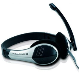 Conceptronic Chatstar Casque Stéréo avec Microphone Noir et Argenté