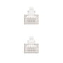 Nanocable Câble Réseau Latiguillo RJ45 UTP Cat6 3M Gris - Câble Ethernet Haute Performance
