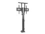 Equip 650606 Support Motorisé au Sol pour Écran 65", VESA 200x200 à 600x400, Noir, 50 kg