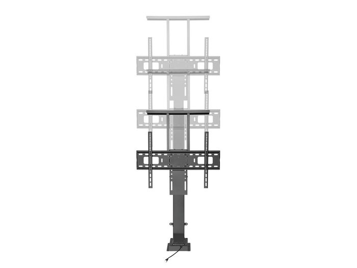 Equip 650606 Support Motorisé au Sol pour Écran 65", VESA 200x200 à 600x400, Noir, 50 kg