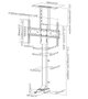 Equip 650606 Support Motorisé au Sol pour Écran 65", VESA 200x200 à 600x400, Noir, 50 kg