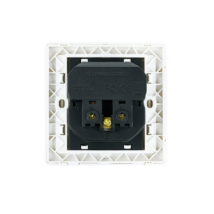 Tooq Prise Schuko 2 Prises avec Connecteur RGB 3PIN, Fixation Magnétique et Velcro, Alimentation SATA