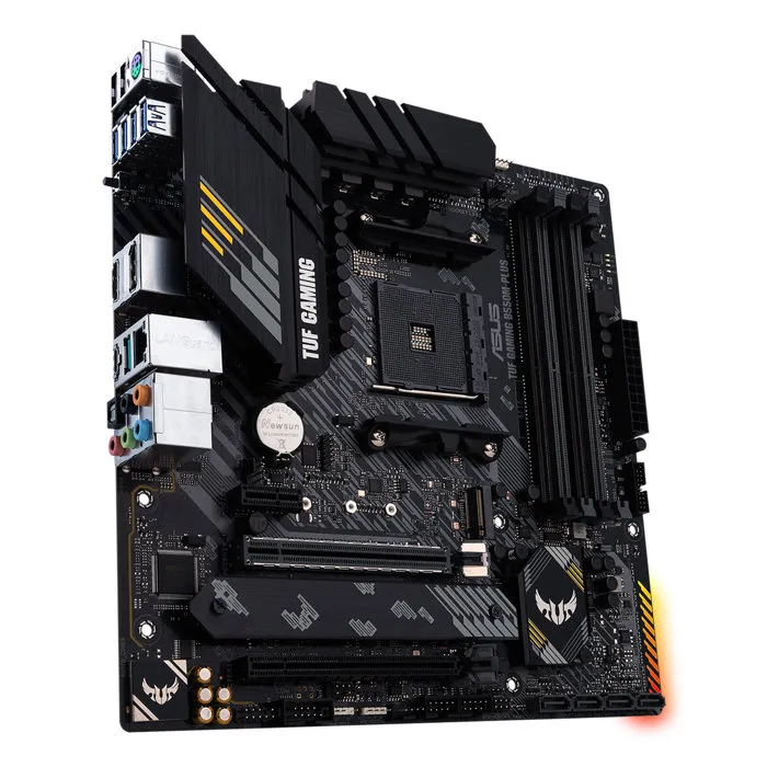 Asus Carte mère TUF GAMING B550M-PLUS (90MB14A0-M0EAY0), Socket AM4, AMD B550, ATX Micro, WiFi, PCIe 4.0 Asus Carte mère TUF GAMING B550M-PLUS (90MB14A0-M0EAY0), Socket AM4, AMD B550, ATX Micro, WiFi, PCIe 4.0