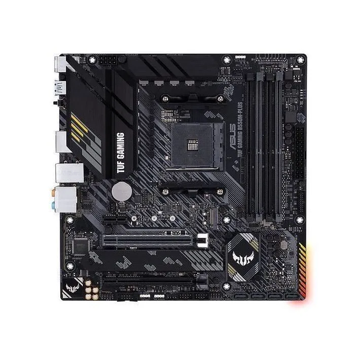 Asus Carte mère TUF GAMING B550M-PLUS (90MB14A0-M0EAY0), Socket AM4, AMD B550, ATX Micro, WiFi, PCIe 4.0 Asus Carte mère TUF GAMING B550M-PLUS (90MB14A0-M0EAY0), Socket AM4, AMD B550, ATX Micro, WiFi, PCIe 4.0