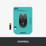 Logitech M190 Souris sans fil ergonomique pour main moyenne/grande, 1000 DPI, technologie optique - Noir