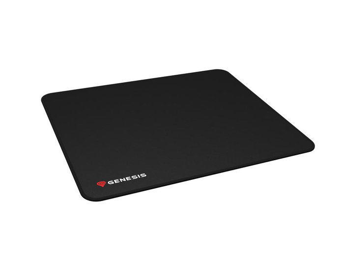 Genesis Carbon 500 M NPG-0658 Tapis de souris Gaming 300x250mm Surface textile rapide Bord cousu Base caoutchouc Noir