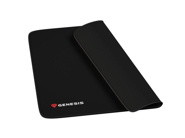 Genesis Carbon 500 M NPG-0658 Tapis de souris Gaming 300x250mm Surface textile rapide Bord cousu Base caoutchouc Noir