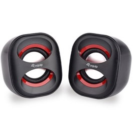 Equip Mini Haut-parleurs Stéréo 2.0 Noir, avec Connectivité USB et Jack 3,5 mm pour PC
