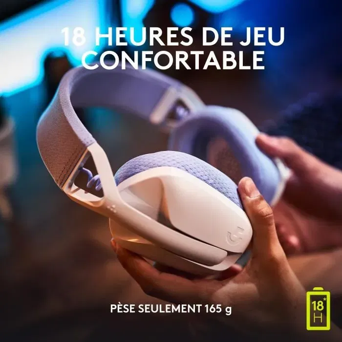 Logitech G435 Casque Gaming Sans Fil LIGHTSPEED et Bluetooth Blanc avec Micro pour PC, PS4, PS5, Mobile Logitech G435 Casque Gaming Sans Fil LIGHTSPEED et Bluetooth Blanc avec Micro pour PC, PS4, PS5, Mobile