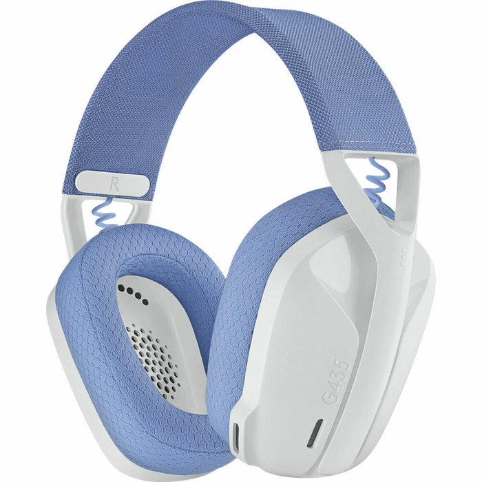 Logitech G435 Casque Gaming Sans Fil Blanc avec Microphone