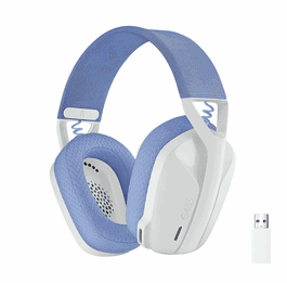 Logitech Casque Gaming G435 Lightspeed 981-001074 - Sans Fil Bluetooth, Léger - Blanc