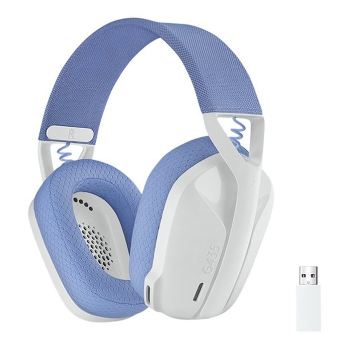 Logitech G435 Casque Gaming Sans Fil avec Micro Bluetooth LIGHTSPEED Blanc Logitech G435 Casque Gaming Sans Fil avec Micro Bluetooth LIGHTSPEED Blanc