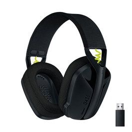 Logitech G435 Casque Gaming Sans Fil Bluetooth et LIGHTSPEED - Léger (165g), Autonomie 18h, Recyclé, Neutre en Carbone - Noir et Jaune Néon