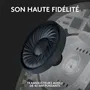 Logitech G G435 Lightspeed - Casque gamer sans fil avec Bluetooth et audio stéréo, design léger, autonomie 18h, micro réducteur de bruit, Noir