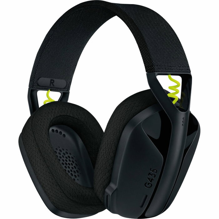 Logitech G G435 Lightspeed Noir et jaune néon, Casque gaming sans fil Bluetooth et LIGHTSPEED Logitech G G435 Lightspeed Noir et jaune néon, Casque gaming sans fil Bluetooth et LIGHTSPEED