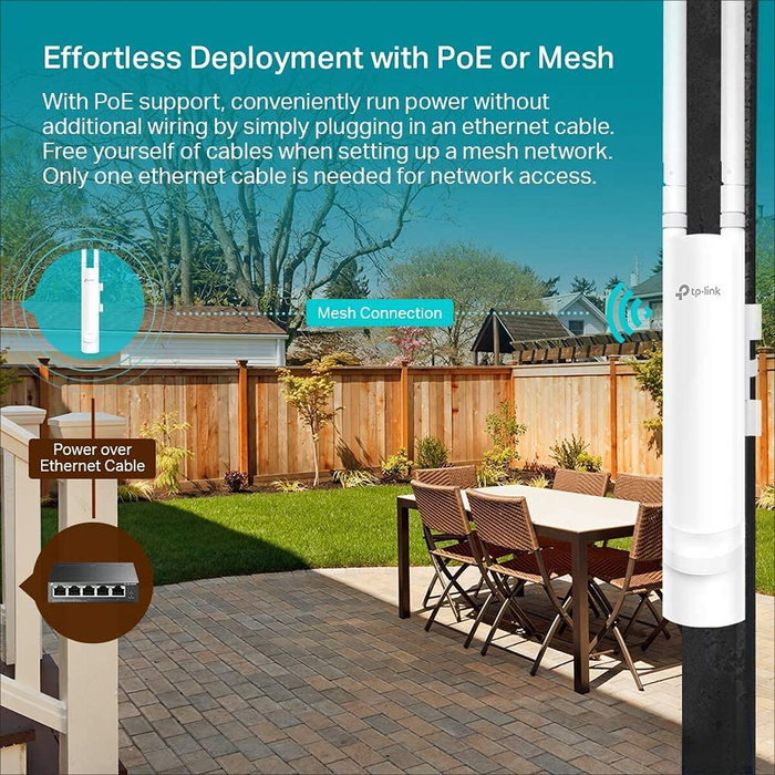 TP-Link EAP225-OUTDOOR AC1200 Point d'accès sans fil extérieur Blanc