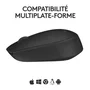 Logitech M171 Souris sans fil noir ambidextre, 12 mois d'autonomie, compatible Windows, Mac, Chrome