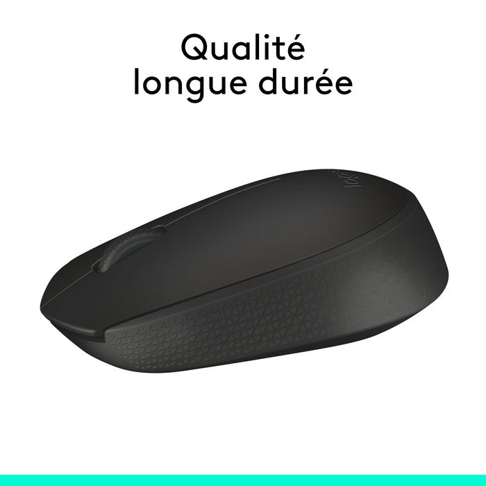 Logitech M171 Souris sans fil 2.4 GHz avec autonomie 12 mois sur pile AA, Noir, pour Windows, macOS, ChromeOS, Linux