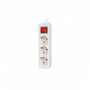 Lanberg Regleta 3 Prises Schuko avec Protection Enfants et Câble 1.5m Blanc