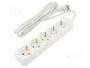 Lanberg Multiprise 5 Prises Schuko Blanche 3m