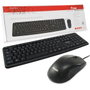 Equip Kit Clavier + Souris USB, Clavier Standard 105 Touches, Souris Optique 1000 DPI, Filaire, pour PC Windows/Mac OS