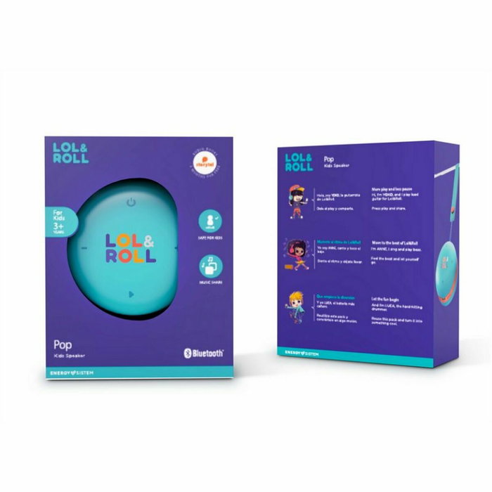 Haut-parleurs bluetooth portables Energy Sistem Lol&Roll Pop Bleu 5 W Haut-parleurs bluetooth portables Energy Sistem Lol&Roll Pop Bleu 5 W