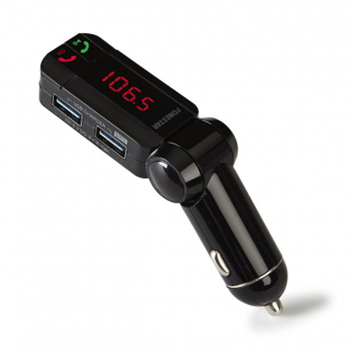 Fonestar TL-3UB Bluetooth Transmetteur FM Voiture USB Mains Libres Microphone Chargeur 2 Ports