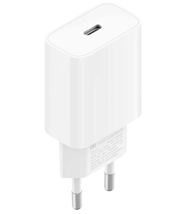 Xiaomi Chargeur Murale USB-C 20W Blanc - Fast Charger pour Smartphones