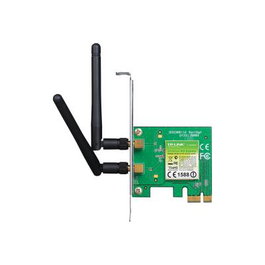 TP-Link TL-WN881ND Carte réseau PCIe sans fil N300 2.4 GHz avec 2 antennes, 300 Mbits/s