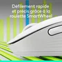 Logitech Signature M650 L - Souris sans fil ergonomique pour droitier, SmartWheel, confortable et productive - Blanc