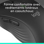 Logitech M650 L - Souris sans fil Bluetooth et Logi Bolt pour grandes mains, silencieuse, défilement SmartWheel, 5 boutons personnalisables, 2000 DPI, graphite